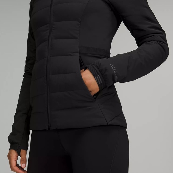Lululemon Down for it all jacket size 6. Black - Picture 3 of 8